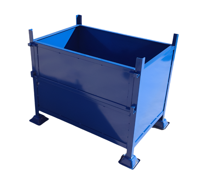 Drop Side Solid Steel Stillage – Heavy Duty Metal Storage & Handling Unit
