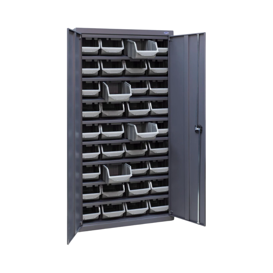 Heavy-Duty Lockable Parts Storage Cabinet with (36 Bins) 1800(H) x 900(W) x 410(D) MM