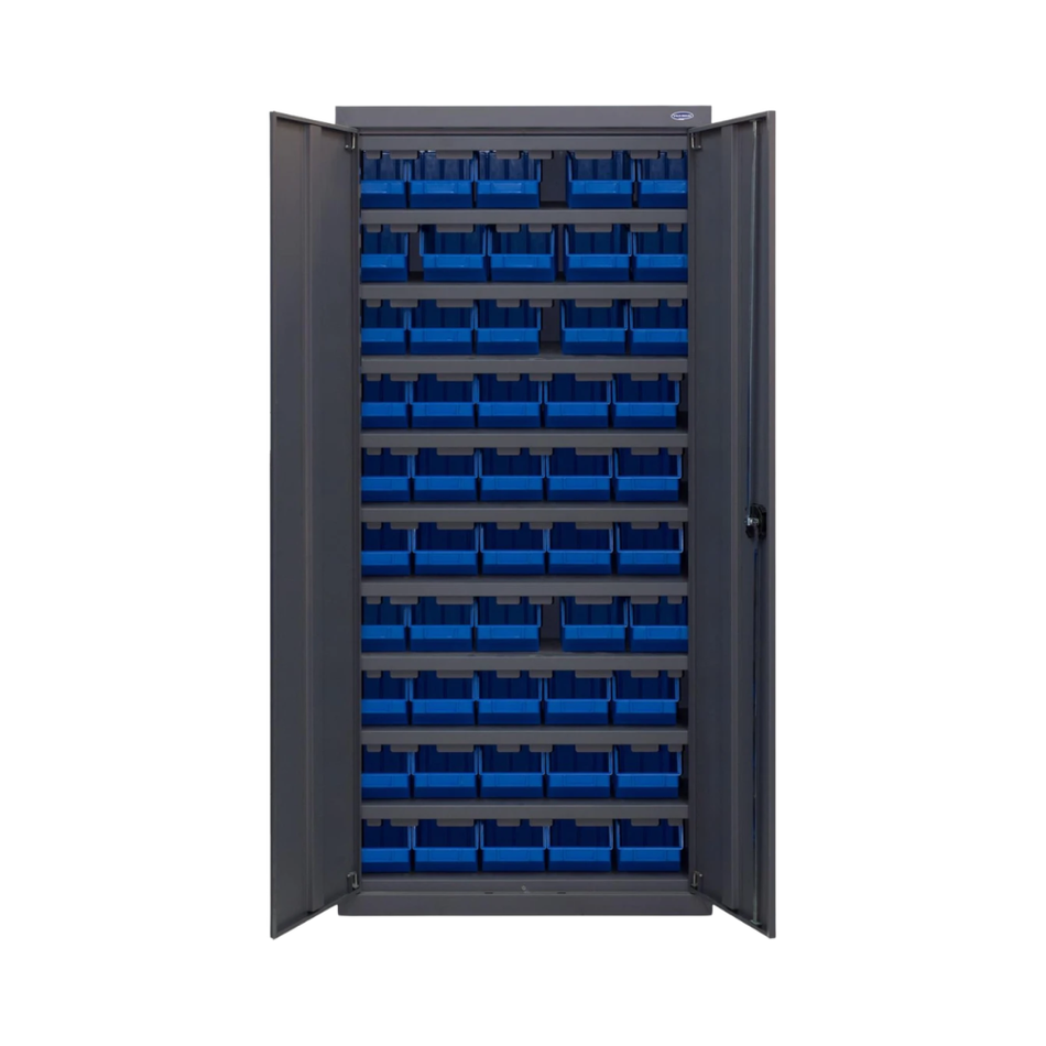 Heavy-Duty Lockable Parts Storage Cabinet with (50 Bins) 1800(H) x 800(W) x 300(D) MM