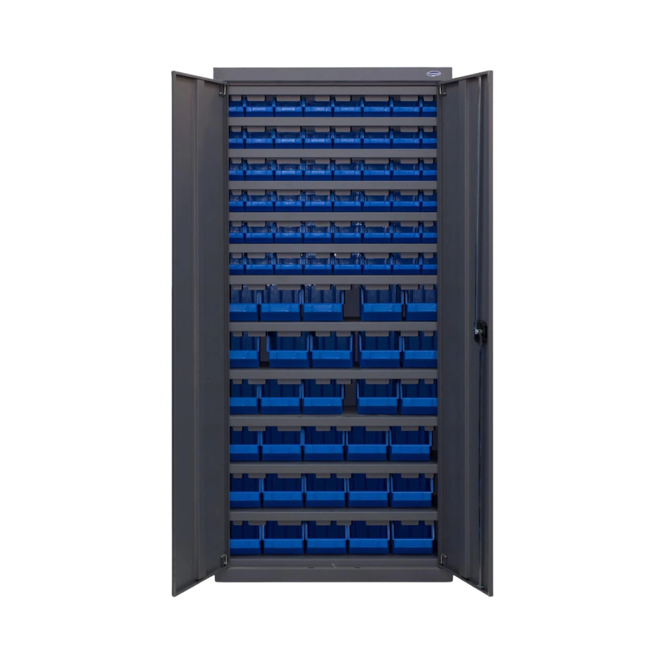Heavy-Duty Lockable Parts Storage Cabinet with (78 Bins) 1800(H) x 800(W) x 300(D) MM