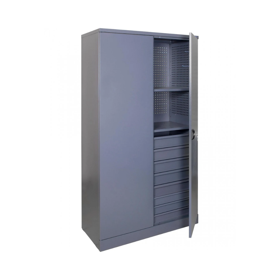 Heavy-Duty Steel Lockable Tool Cabinet  – Drawers, Shelves & Storage - 1970(H) x 1000(W) x 500(D) MM