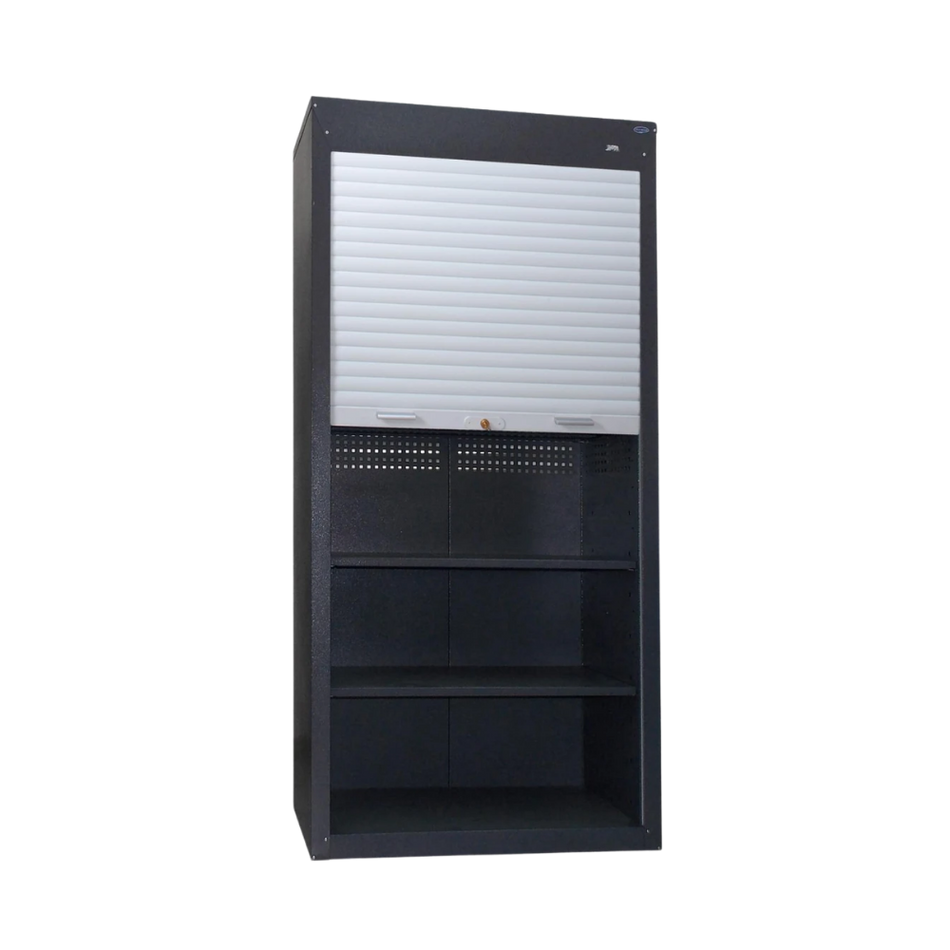 Heavy-Duty Steel Tool Cabinet with Tambour Door – Shelves & Pegboard Storage - 2100(H) x 1045(W) x 500(D) MM