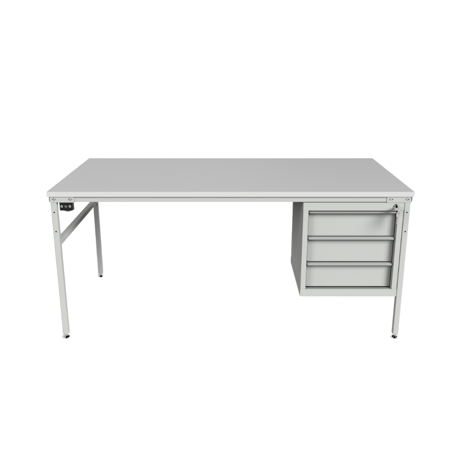 Heavy Duty ESD Workbench with Three Drawers – Anti-Static Workshop Bench