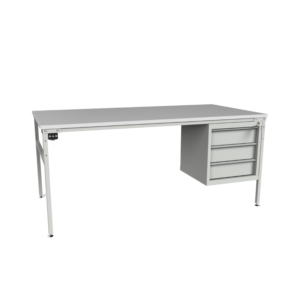Heavy Duty ESD Workbench with Three Drawers – Anti-Static Workshop Bench