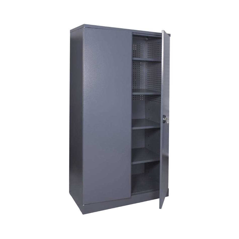 Heavy Duty Lockable Workshop Cabinet with 4 Shelves – Industrial Tool Storage Cabinet