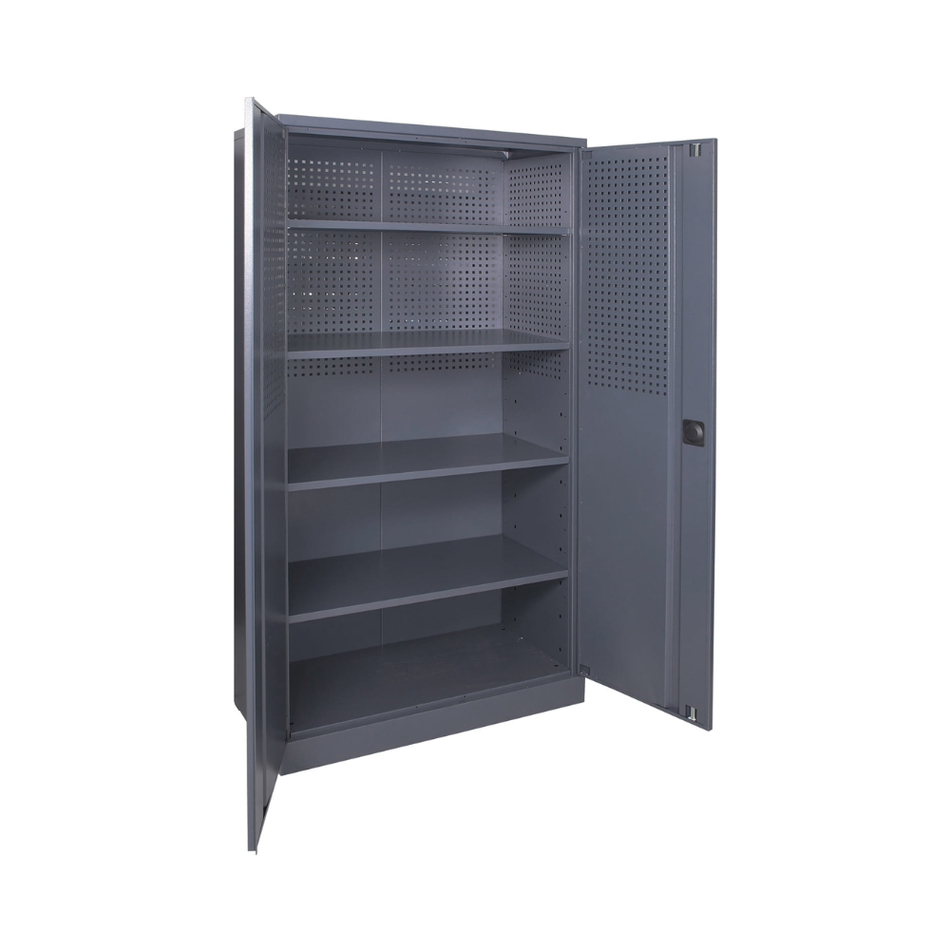 Heavy Duty Lockable Workshop Cabinet with 4 Shelves – Industrial Tool Storage Cabinet