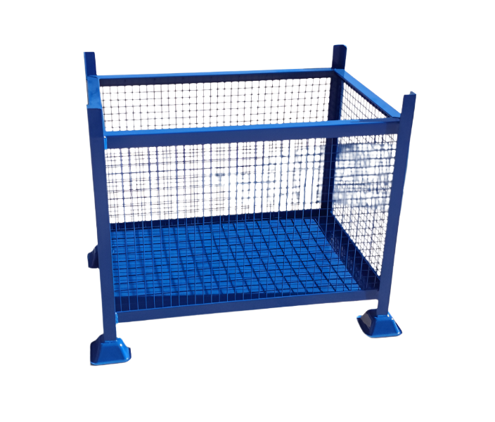 Mesh Sided Metal Stillage – Industrial Steel Storage Cage Stillage